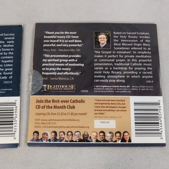 Matthew Arnold 2 Set Lighthouse Catholic CD Holy Rosary Our Lady of Good Success - Picture 5 of 8